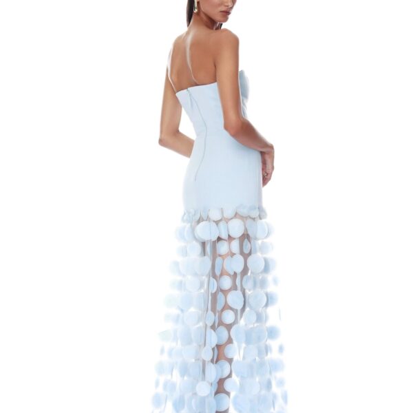 Bronx and Banco Harper Strapless Powder Blue Gown, view 4