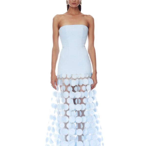 Bronx and Banco Harper Strapless Powder Blue Gown
