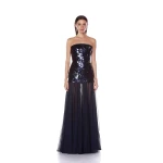 Bronx and Banco Dresses - Bronx and Banco Sequin Evening Dress - Natalie De'Banco Design - Shop at Luxury Shoes 