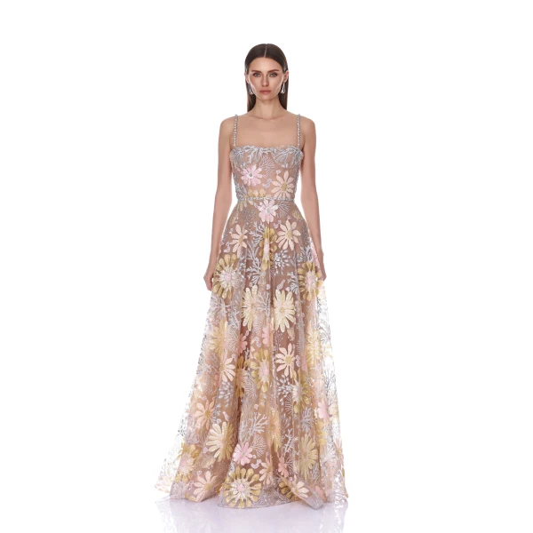 Bronx and Banco Dresses - Bronx and Banco Sequin Evening Dress - Natalie De'Banco Design - Shop at Luxury Shoes 