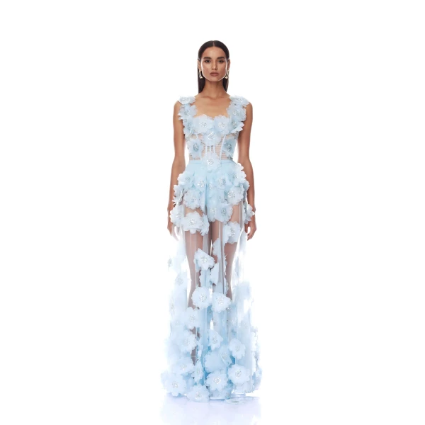 Bronx and Banco Dresses - Bronx and Banco Sequin Evening Dress - Natalie De'Banco Design - Shop at Luxury Shoes 
