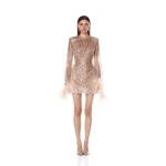 Bronx and Banco Dresses - Bronx and Banco Sequin Evening Dress - Natalie De'Banco Design - Shop at Luxury Shoes 