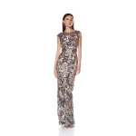 Bronx and Banco Dresses - Bronx and Banco Sequin Evening Dress - Natalie De'Banco Design - Shop at Luxury Shoes 