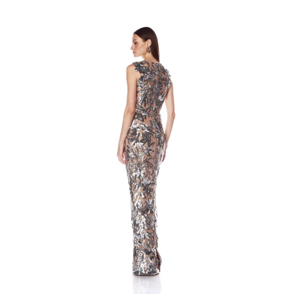 Bronx and Banco Dresses - Bronx and Banco Sequin Evening Dress - Natalie De'Banco Design - Shop at Luxury Shoes 