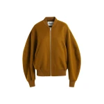 Essentiel Antwerp Brown oversized wool bomber jacket - Essentiel Antwerp Jackets - Colorful Belgian Design - Shop at Luxury Shoes 