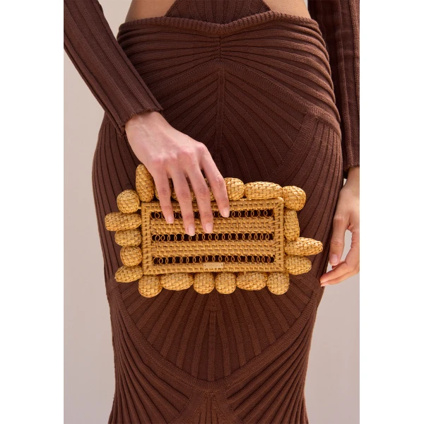 Cult Gaia Akira Clutch - Cult Gaia Clutch Bags - Bamboo & Acrylic Bags - Shop at Luxury Shoes 