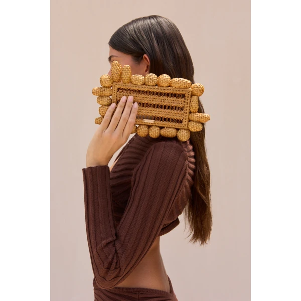 Cult Gaia Akira Clutch - Cult Gaia Clutch Bags - Bamboo & Acrylic Bags - Shop at Luxury Shoes 