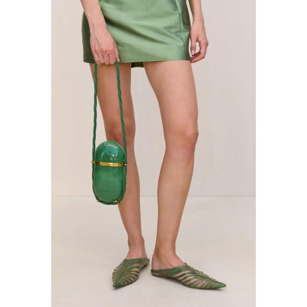 Cult Gaia Amulet Clutch - Cult Gaia Clutch Bags - Bamboo & Acrylic Bags - Shop at Luxury Shoes 
