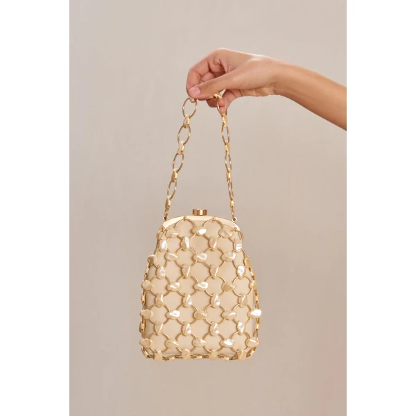 Cult Gaia Brielle Wristlet - Cult Gaia Totes & Top-Handle Bags - Bamboo & Acrylic Bags - Shop at Luxury Shoes 