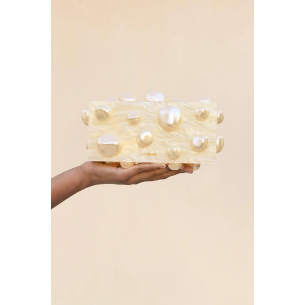 Cult Gaia Orbs Clutch - Cult Gaia Clutch Bags - Bamboo & Acrylic Bags - Shop at Luxury Shoes 