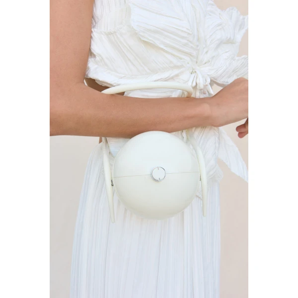 Cult Gaia Pearl Bag - Cult Gaia Totes & Top-Handle Bags - Bamboo & Acrylic Bags - Shop at Luxury Shoes 
