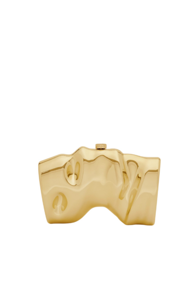 Cult Gaia Scrunch Clutch - Cult Gaia Clutch Bags - Bamboo & Acrylic Bags - Shop at Luxury Shoes 