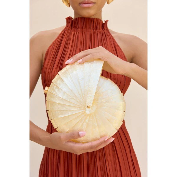 Cult Gaia Sirena Clutch - Cult Gaia Clutch Bags - Bamboo & Acrylic Bags - Shop at Luxury Shoes 
