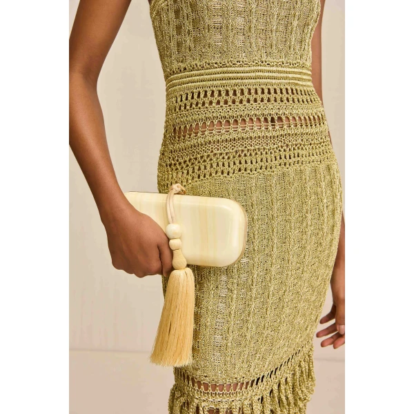 Cult Gaia Yasmin Clutch - Cult Gaia Clutch Bags - Bamboo & Acrylic Bags - Shop at Luxury Shoes 