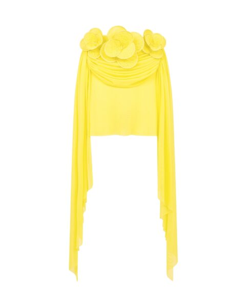 David Koma 3D Lace Flower Mesh Mini Skirt