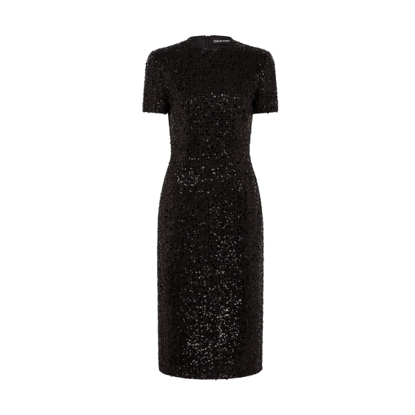 David Koma Sequin Boucle Midi Dress