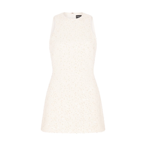 David Koma Sequin Boucle Mini Dress
