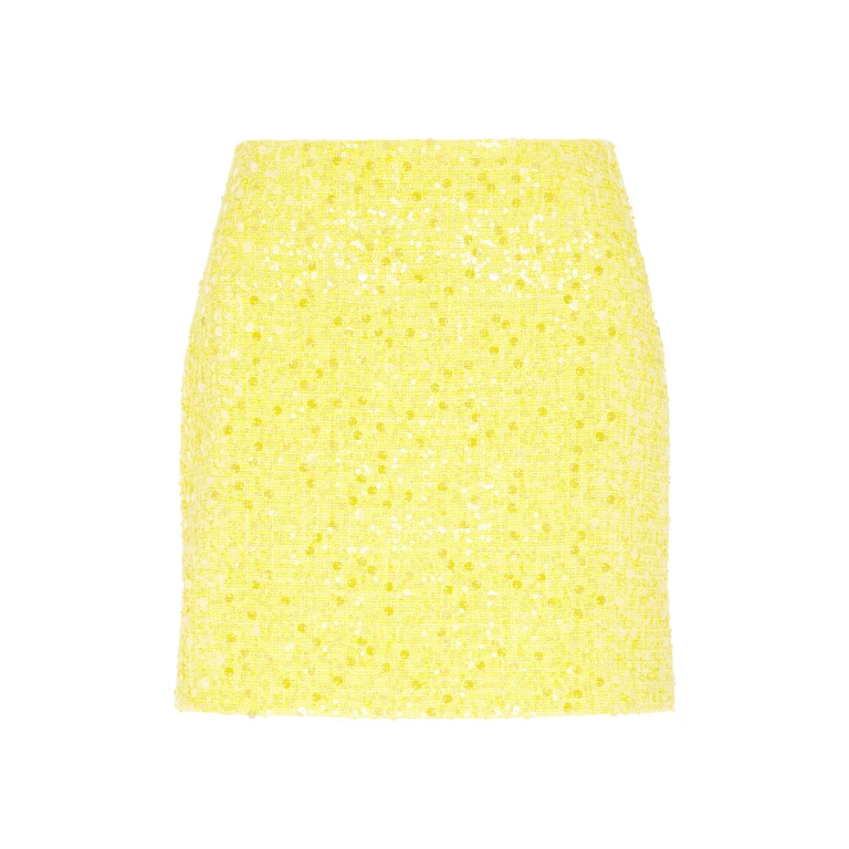 David Koma Sequin Boucle Mini Skirt