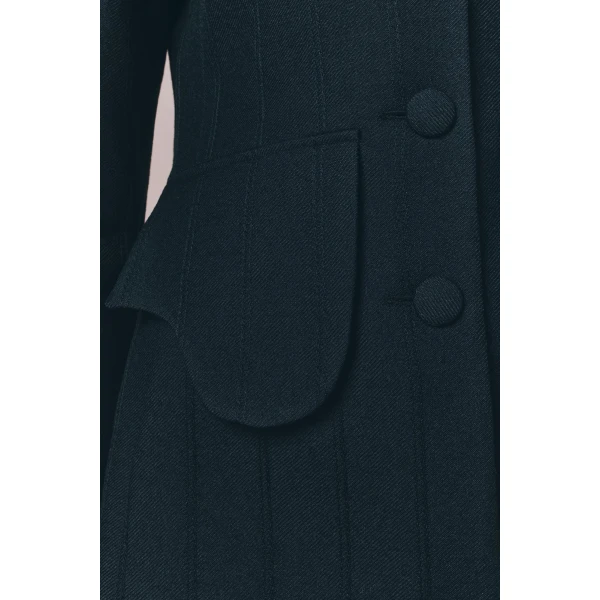 Destree Black utility button-front jacket - Destree - Graphic Parisian Fashion - Shop at Luxury Shoes 