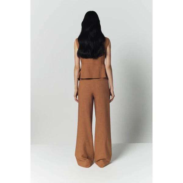 Destree Camel Trousers - Destree - Graphic Parisian Fashion - Shop at Luxury Shoes 