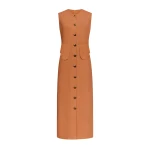 Destree Camel sleeveless midi dress - Destree - Graphic Parisian Fashion - Shop at Luxury Shoes 