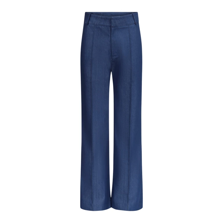 Destree Denim blue straight pants - Destree - Graphic Parisian Fashion - Shop at Luxury Shoes 