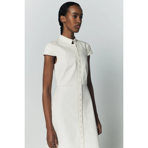Destree Denim ecru amoako summer dress - Destree - Graphic Parisian Fashion - Shop at Luxury Shoes 