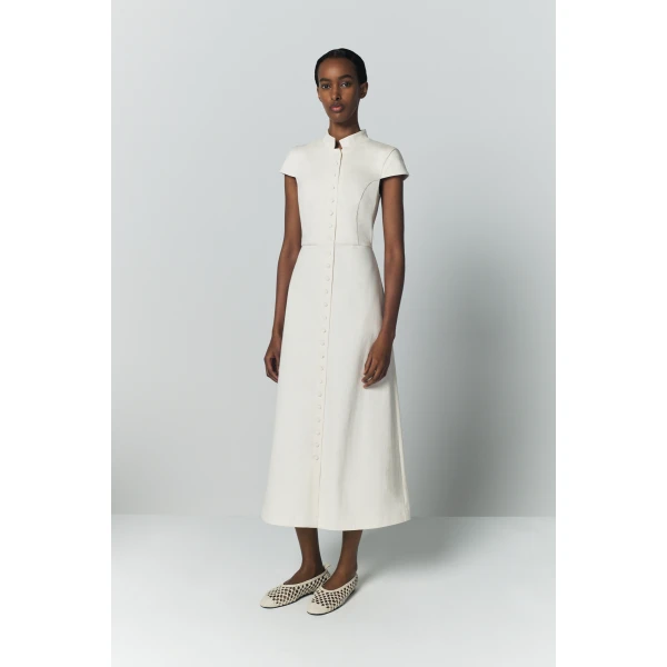 Destree Denim ecru amoako summer dress - Destree - Graphic Parisian Fashion - Shop at Luxury Shoes 