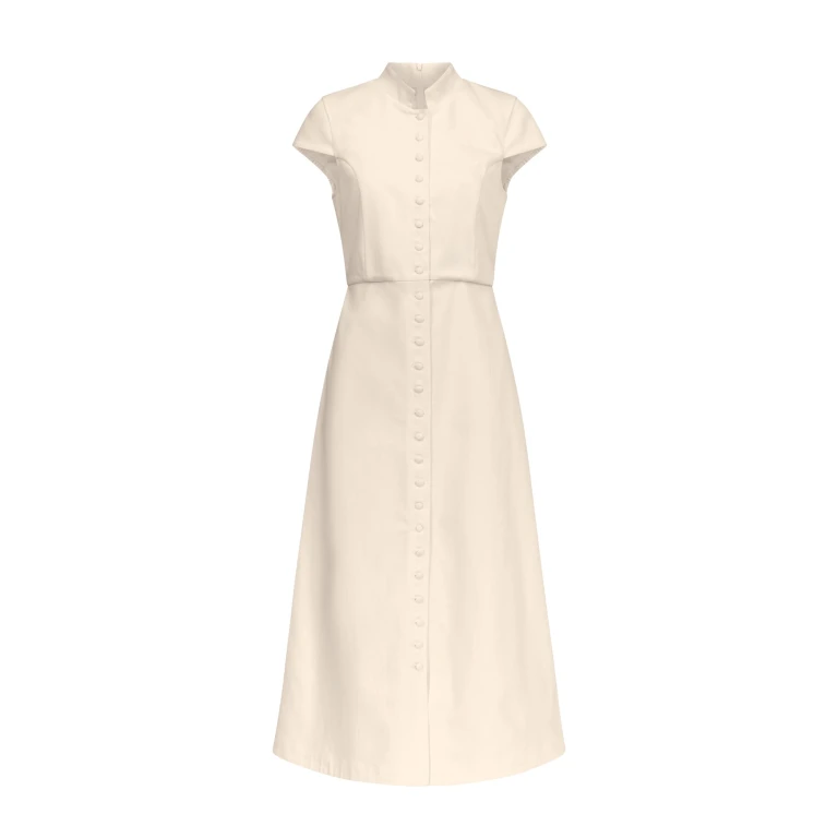 Destree Denim ecru amoako summer dress - Destree - Graphic Parisian Fashion - Shop at Luxury Shoes 