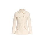 Destree Denim ecru utility button-front jacket - Destree - Graphic Parisian Fashion - Shop at Luxury Shoes 