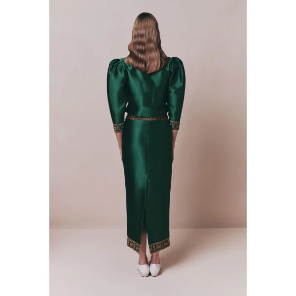 Destree Forest midi skirt with embroidered details - Destree - Graphic Parisian Fashion - Shop at Luxury Shoes 