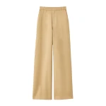 Destree Light Beige Serge Trousers - Destree - Graphic Parisian Fashion - Shop at Luxury Shoes 