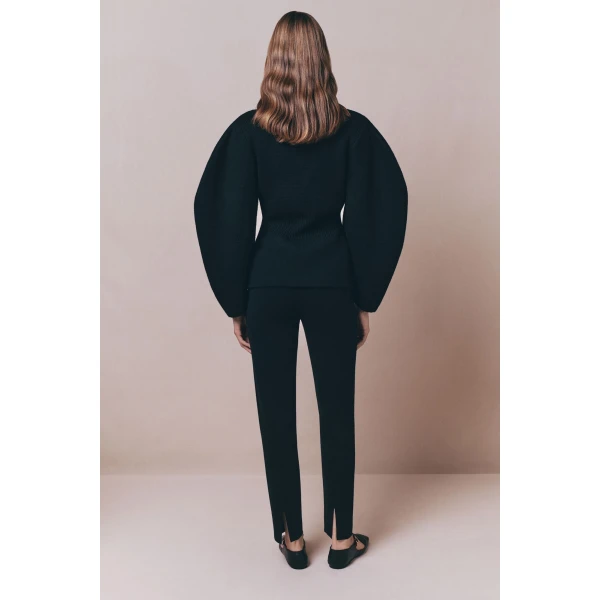 Destree Structured black embroided knit jacket - Destree - Graphic Parisian Fashion - Shop at Luxury Shoes 
