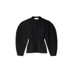 Destree Structured black embroided knit jacket - Destree - Graphic Parisian Fashion - Shop at Luxury Shoes 