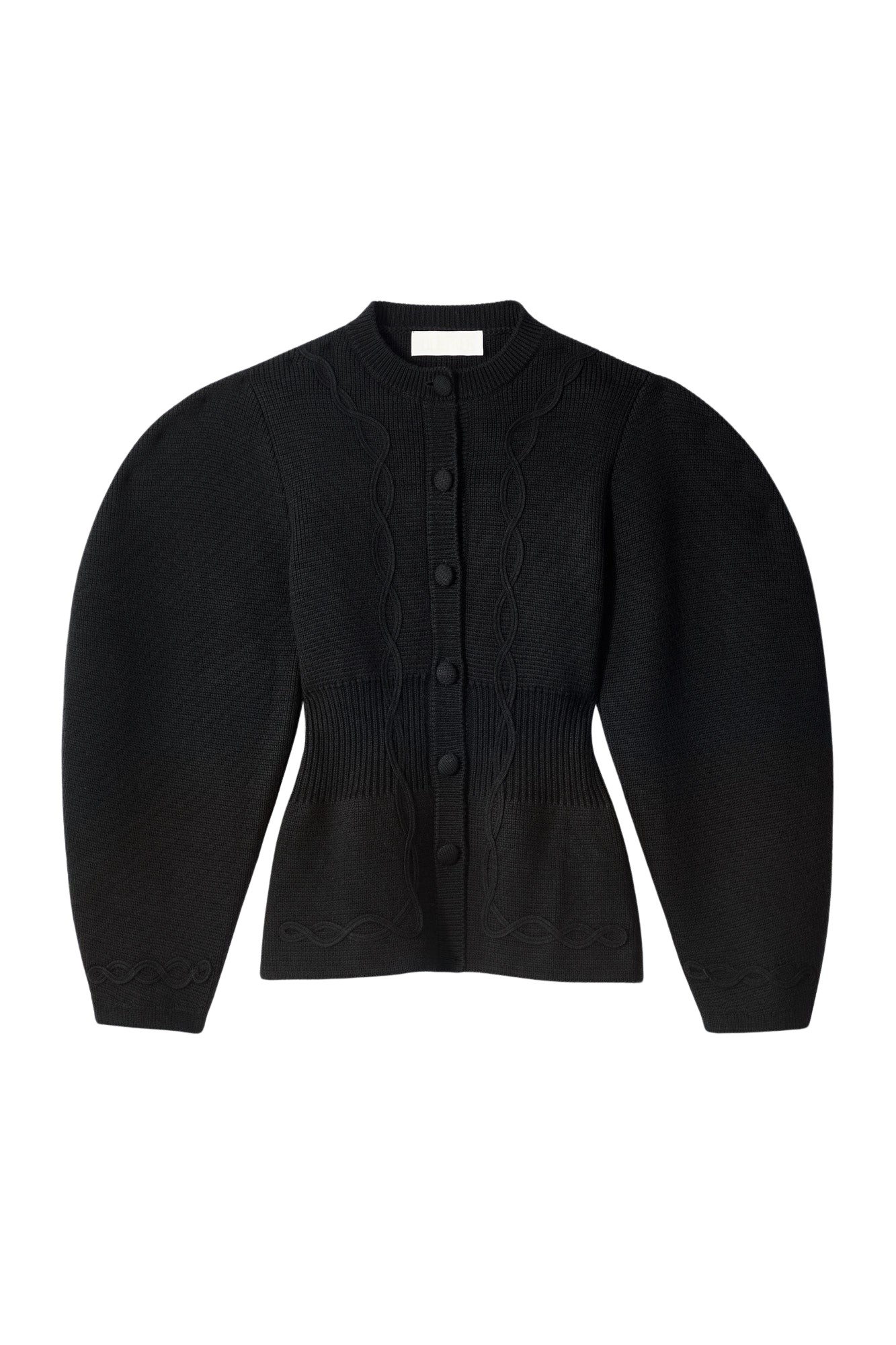Destree Structured black embroided knit jacket - Destree - Graphic Parisian Fashion - Shop at Luxury Shoes 
