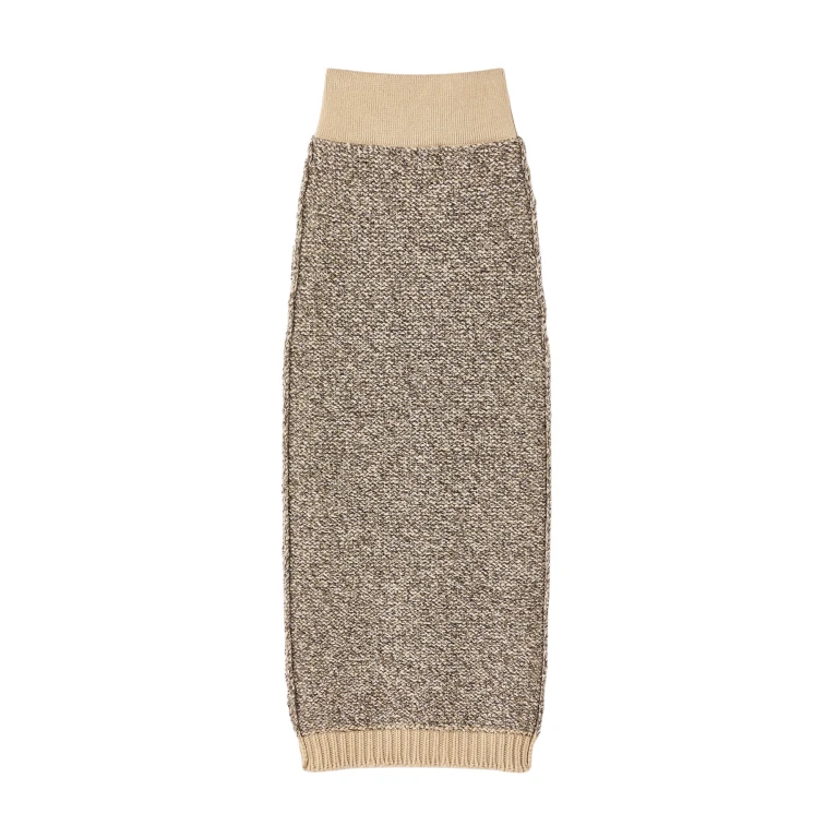 Destree Textured knit midi skirt in merino wool - Destree - Graphic Parisian Fashion - Shop at Luxury Shoes 