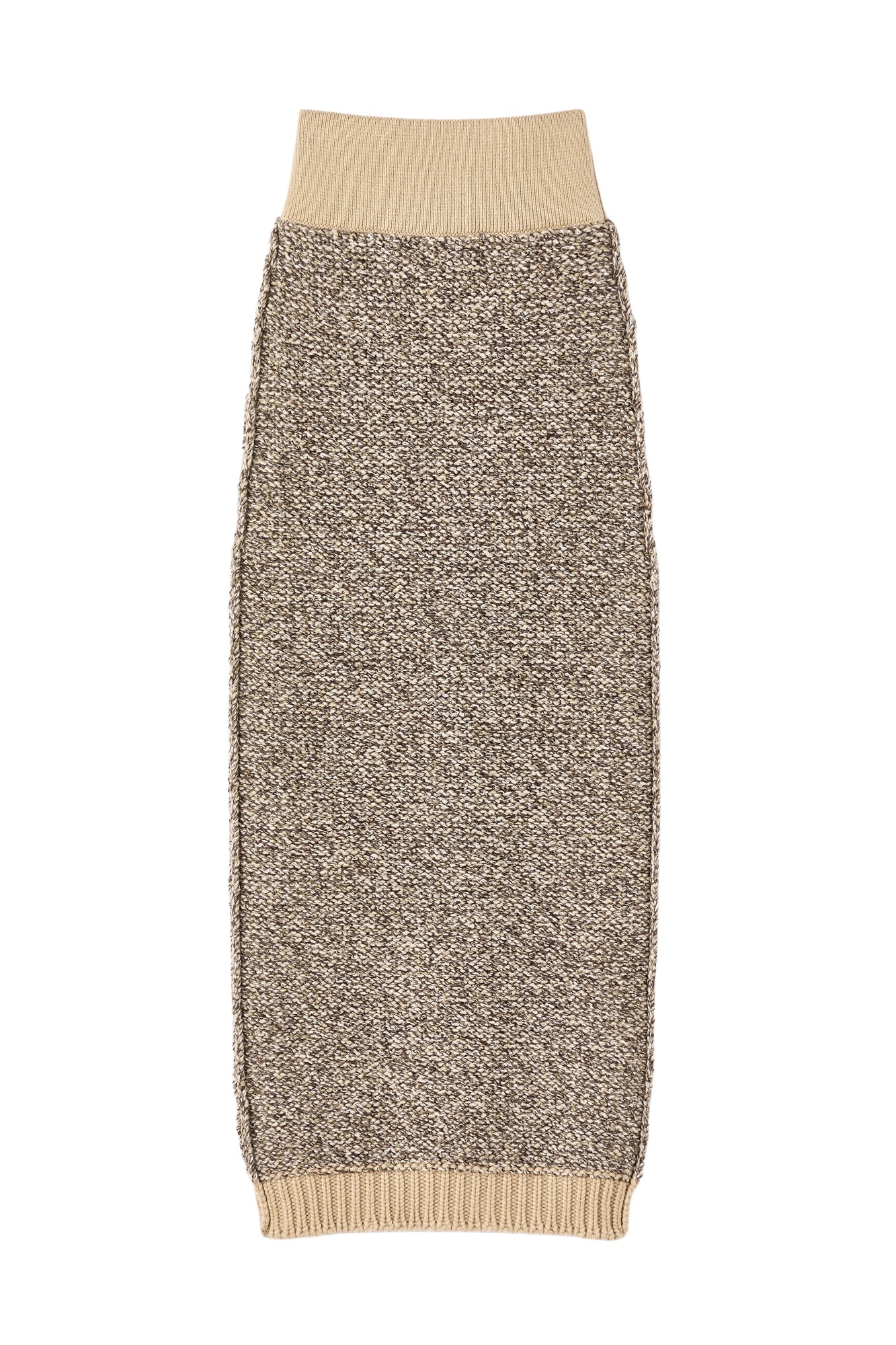 Destree Textured knit midi skirt in merino wool - Destree - Graphic Parisian Fashion - Shop at Luxury Shoes 
