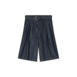 Dries Van Noten Belted Denim Shorts - Dries Van Noten Shorts - Belgian Fashion Design - Shop at Luxury Shoes 