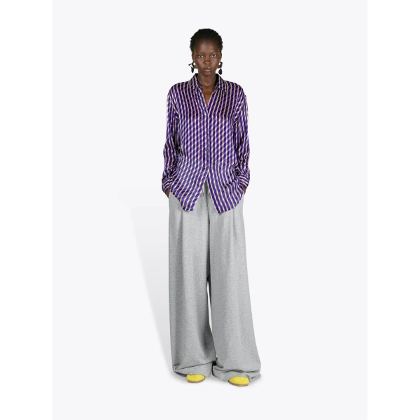 Dries Van Noten Devoré Shirt - Dries Van Noten Tops - Belgian Fashion Design - Shop at Luxury Shoes 