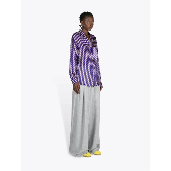 Dries Van Noten Devoré Shirt - Dries Van Noten Tops - Belgian Fashion Design - Shop at Luxury Shoes 