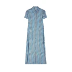 Dries Van Noten Devoré Shirt Dress - Dries Van Noten Dresses - Belgian Fashion Design - Shop at Luxury Shoes 