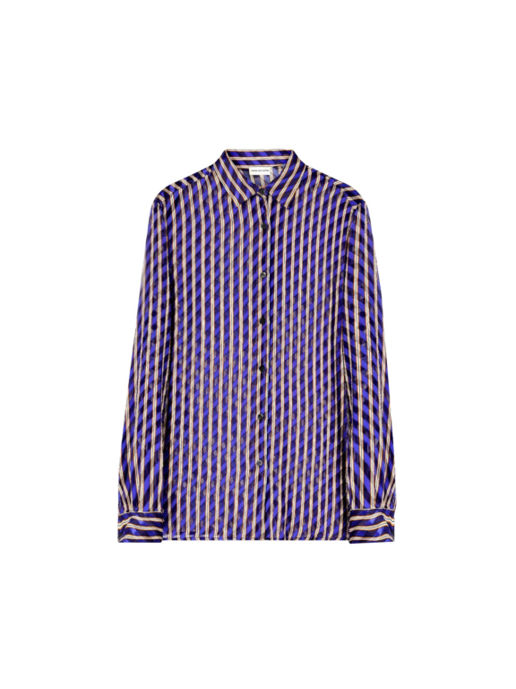 Dries Van Noten Devoré Shirt - Dries Van Noten Tops - Belgian Fashion Design - Shop at Luxury Shoes 