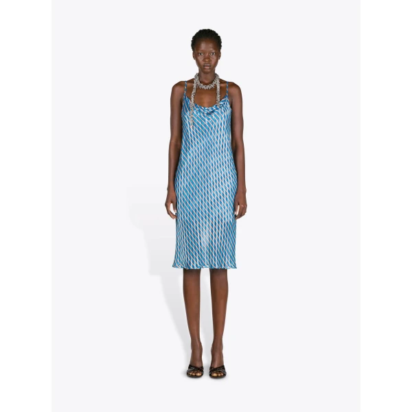 Dries Van Noten Devoré Slip Dress - Dries Van Noten Dresses - Belgian Fashion Design - Shop at Luxury Shoes 