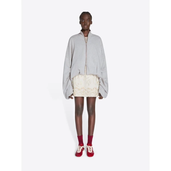 Dries Van Noten Draped Jersey Jacket - Dries Van Noten Jackets - Belgian Fashion Design - Shop at Luxury Shoes 