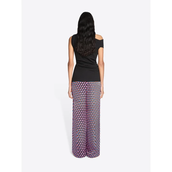 Dries Van Noten Elasticated Silk Pants - Dries Van Noten Pants - Belgian Fashion Design - Shop at Luxury Shoes 
