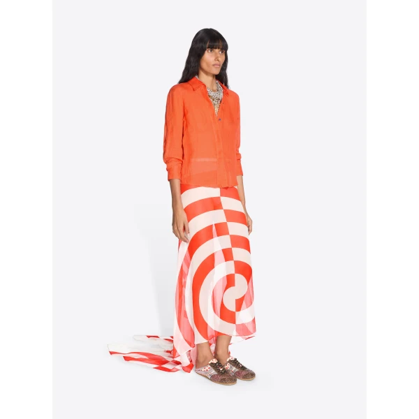 Dries Van Noten Fitted Mini Shirt - Dries Van Noten Tops - Belgian Fashion Design - Shop at Luxury Shoes 