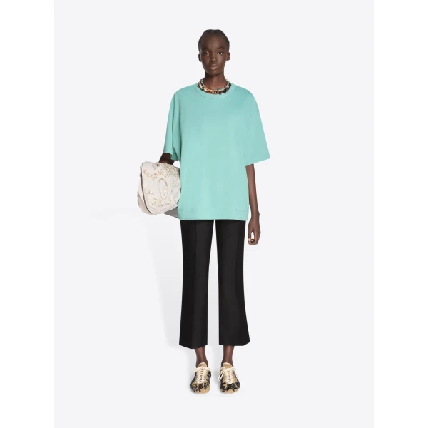 Dries Van Noten Loose Cotton Tee - Dries Van Noten Tops - Belgian Fashion Design - Shop at Luxury Shoes 