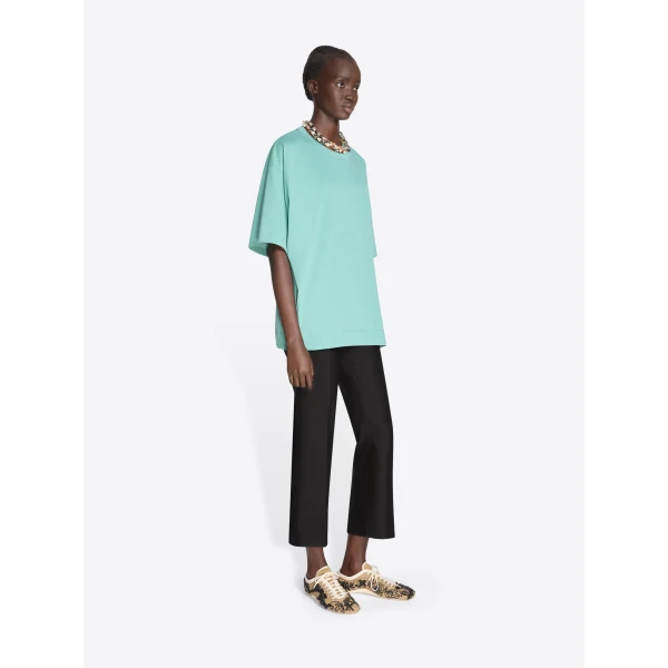 Dries Van Noten Loose Cotton Tee - Dries Van Noten Tops - Belgian Fashion Design - Shop at Luxury Shoes 