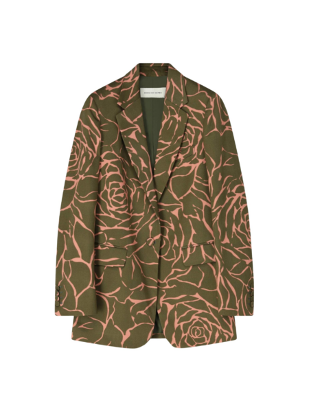 Dries Van Noten Loose Fit Blazer - Dries Van Noten Jackets - Belgian Fashion Design - Shop at Luxury Shoes 