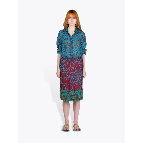 Dries Van Noten Loose Viscose Shirt - Dries Van Noten Tops - Belgian Fashion Design - Shop at Luxury Shoes 